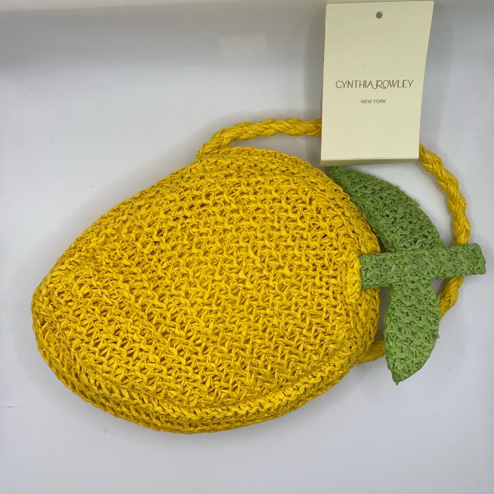NWT Cynthia Rowley Yellow Lemon Purse